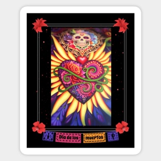 Mi Corazon for Day of the Dead Sticker